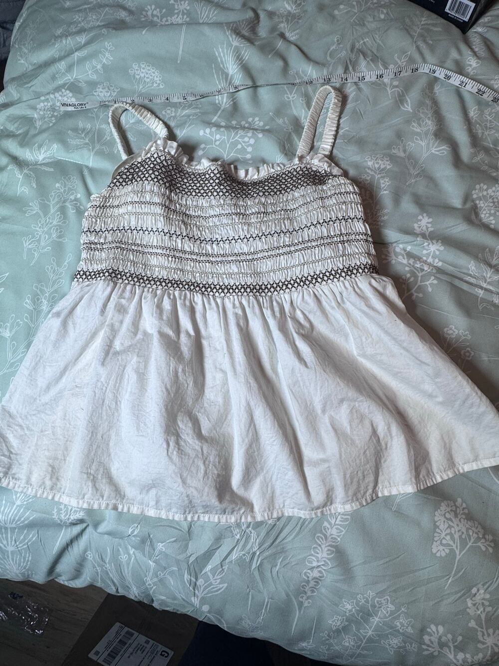Old Navy Smocked Babydoll Tank | Size Large